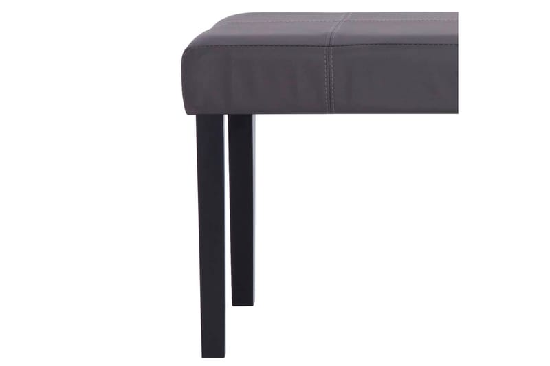 Bænk I Kunstlæder 106 Cm Grå - Grå - Møbler - Stole & lænestole - Bænke - Entrébænk