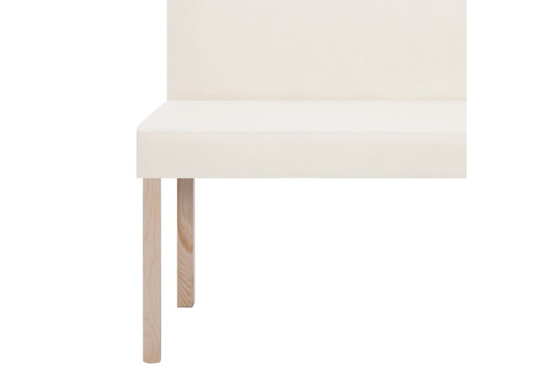 Bænk I Kunstlæder 139,5 Cm Cremefarvet - Creme - Møbler - Stole & lænestole - Bænke