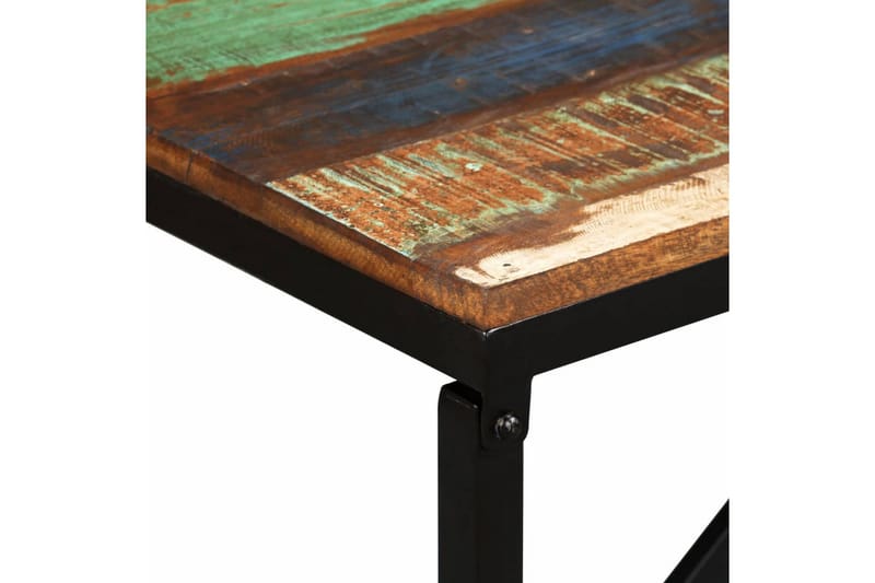 Bænk I Massivt Genbrugstræ 110 X 35 X 45 Cm - Flerfarvet - Møbler - Stole & lænestole - Bænke - Entrébænk