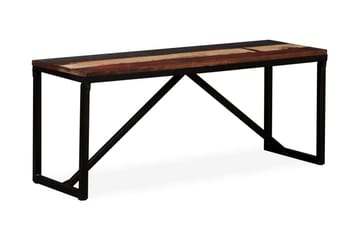 Bænk I Massivt Genbrugstræ 110 X 35 X 45 Cm - Flerfarvet - Møbler - Stole & lænestole - Bænke - Entrébænk