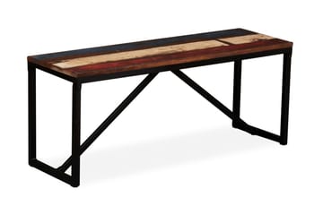 Bænk I Massivt Genbrugstræ 110 X 35 X 45 Cm - Flerfarvet - Møbler - Stole & lænestole - Bænke - Entrébænk