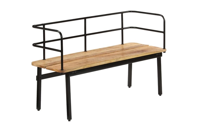 Bænk I Massivt Mangotræ 120 X 40 X 70 Cm - Brun - Møbler - Stole & lænestole - Bænke