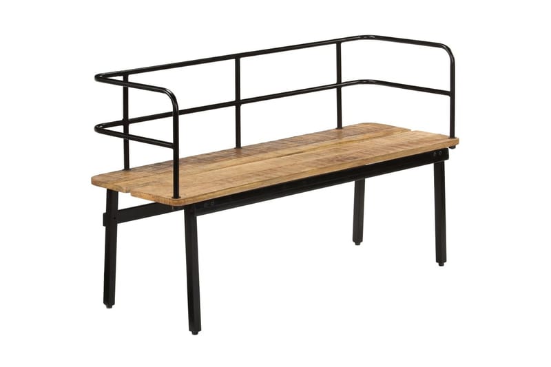 Bænk I Massivt Mangotræ 120 X 40 X 70 Cm - Brun - Møbler - Stole & lænestole - Bænke