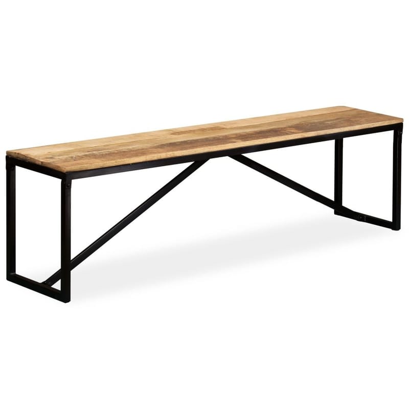 Bænk I Massivt Mangotræ 160 X 35 X 45 Cm - Brun - Møbler - Stole & lænestole - Bænke - Entrébænk