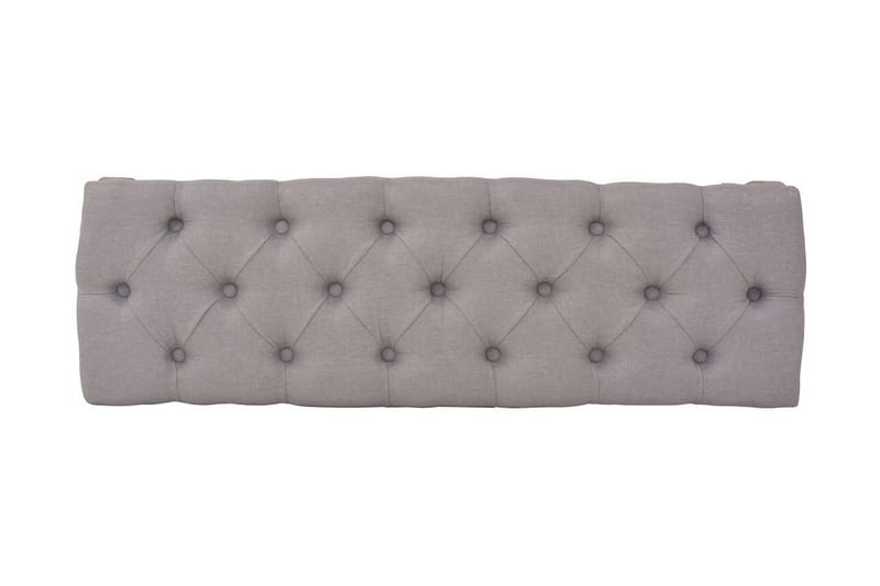 Bænk Lærred Massivt Træ 110 X 38 X 48 Cm Lysegrå - Grå - Møbler - Stole & lænestole - Bænke - Entrébænk