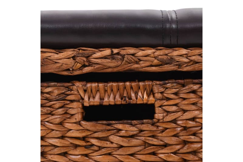 Bænk Med 2 Kurve Søgræs 71 X 40 X 42 Cm Brun - Brun - Møbler - Stole & lænestole - Bænke - Entrébænk - Entrébænk med opbevaring
