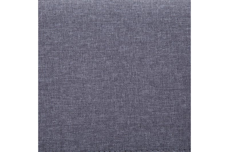 Bænk Med Opbevaringsrum 116 Cm Polyester Lysegrå - Grå - Møbler - Stole & lænestole - Bænke - Entrébænk - Entrébænk med opbevaring