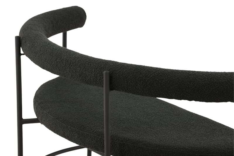 Stallhagen x Josefin Lustig Bænk 165 cm - Sort - Møbler - Stole & lænestole - Bænke - Bænk med ryglæn