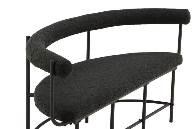 Stallhagen x Josefin Lustig Bænk 165 cm - Sort - Møbler - Stole & lænestole - Bænke - Bænk med ryglæn