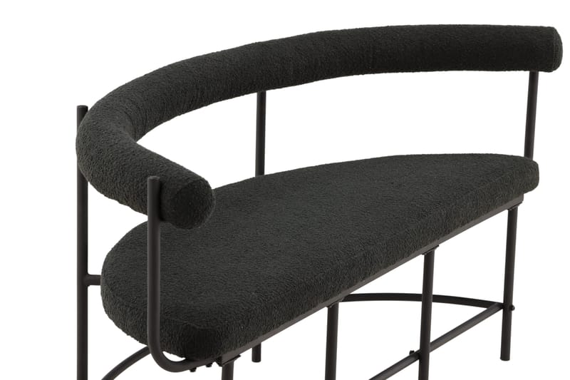 Stallhagen x Josefin Lustig Bænk 165 cm - Sort - Møbler - Stole & lænestole - Bænke - Bænk med ryglæn