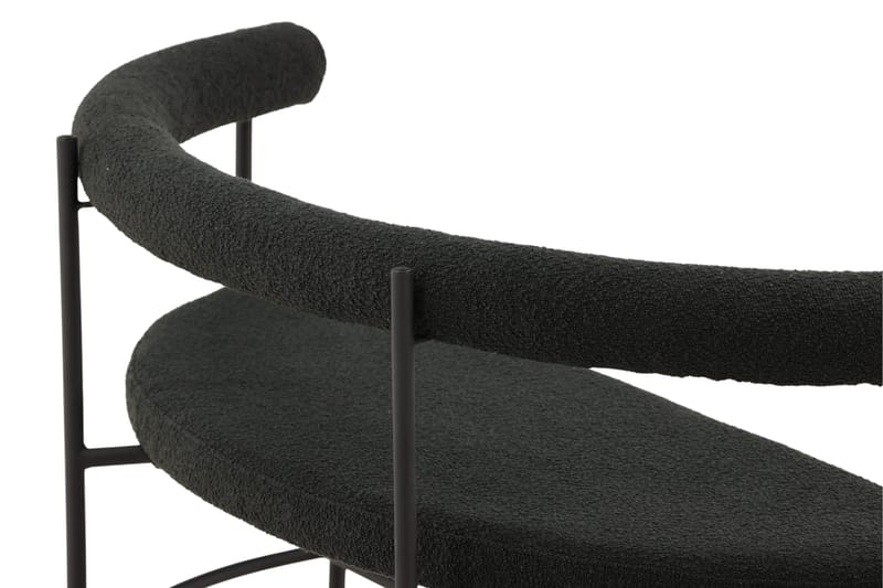 Stallhagen x Josefin Lustig Bænk 165 cm - Sort - Møbler - Stole & lænestole - Bænke - Bænk med ryglæn