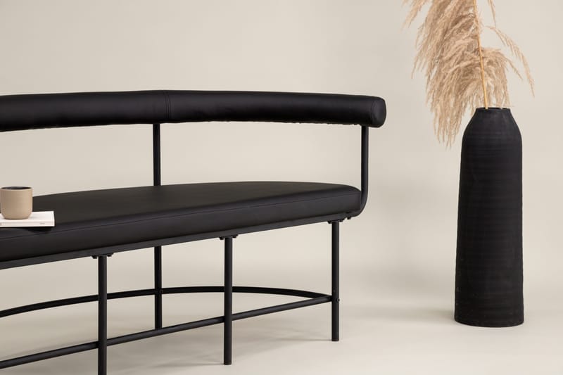 Stallhagen x Josefin Lustig Siddebænk 165 cm - Sort - Møbler - Stole & lænestole - Bænke - Bænk med ryglæn