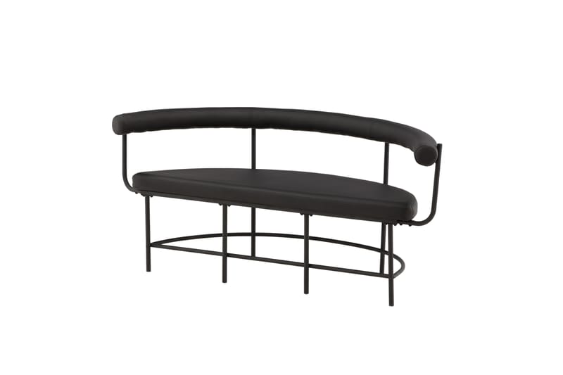 Stallhagen x Josefin Lustig Siddebænk 165 cm - Sort - Møbler - Stole & lænestole - Bænke - Bænk med ryglæn