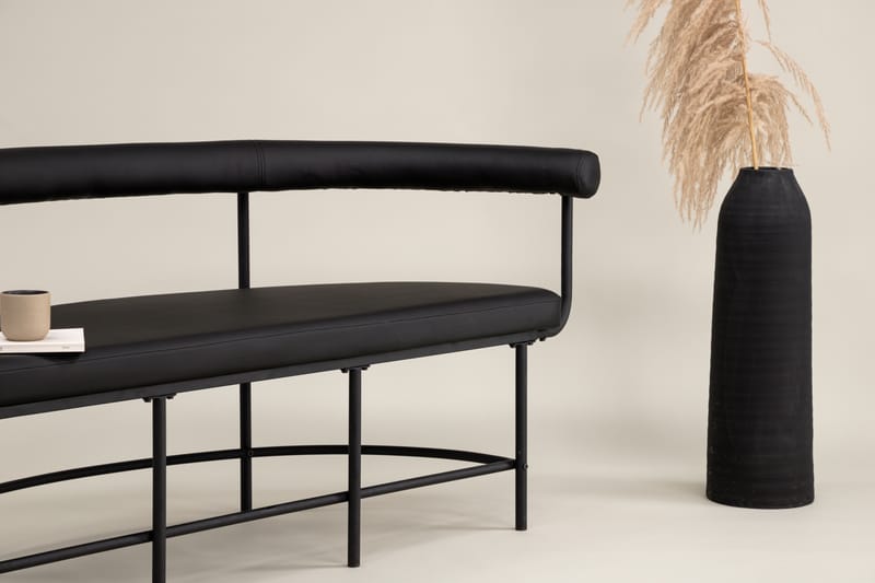 Stallhagen x Josefin Lustig Siddebænk 165 cm - Sort - Møbler - Stole & lænestole - Bænke - Bænk med ryglæn
