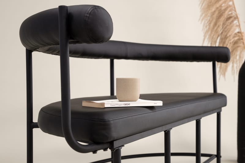 Stallhagen x Josefin Lustig Siddebænk 165 cm - Sort - Møbler - Stole & lænestole - Bænke - Bænk med ryglæn