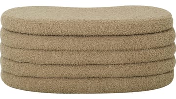 Bænk Valvik med Organisk Form - Beige - Møbler - Stole & lænestole - Bænke - Entrébænk