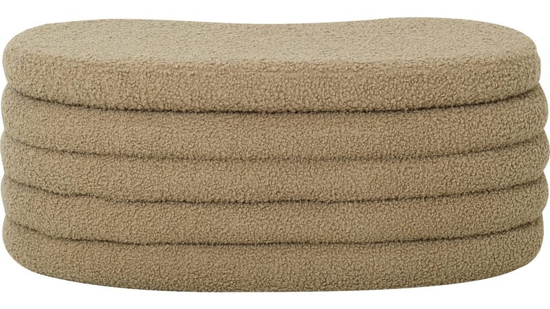 Bænk Valvik med Organisk Form, Beige