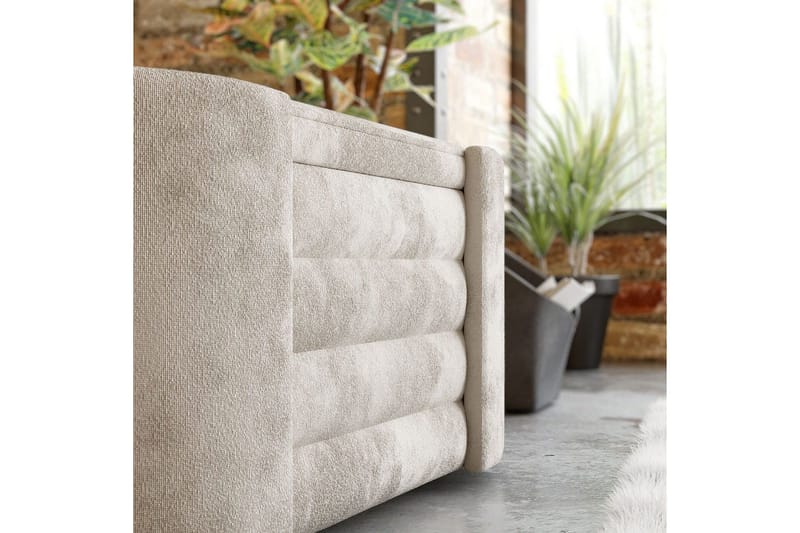 Bænk Veyaa Bokscreme - Cremevhid - Møbler - Stole & lænestole - Taburet & skammel - Puf - Opredelig puf