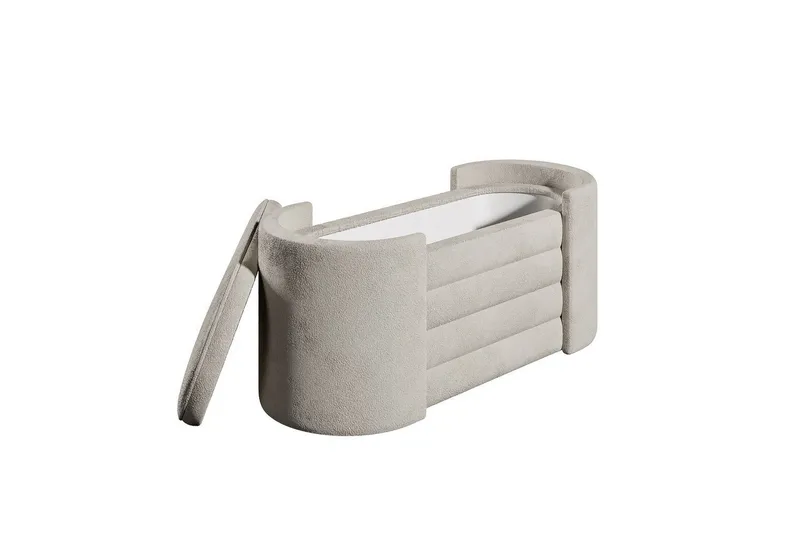 Bænk Veyaa Bokscreme, Cremevhid