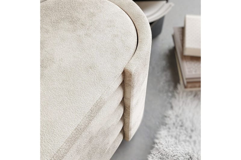 Bænk Veyaa Bokscreme - Cremevhid - Møbler - Stole & lænestole - Taburet & skammel - Puf - Opredelig puf