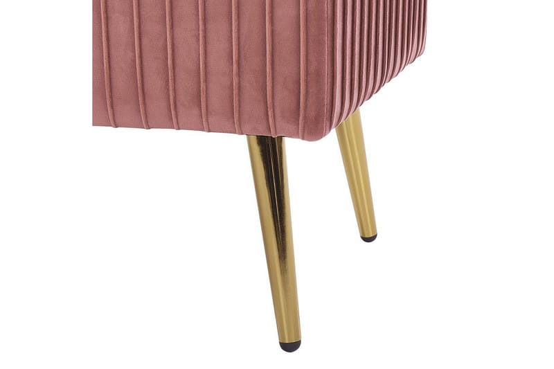 Bænk Paterson Rosa/guld - Rosa/guld - Møbler - Stole & lænestole - Bænke - Entrébænk