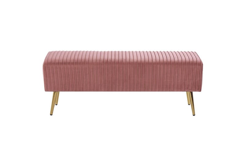 Bænk Paterson Rosa/guld - Rosa/guld - Møbler - Stole & lænestole - Bænke - Entrébænk
