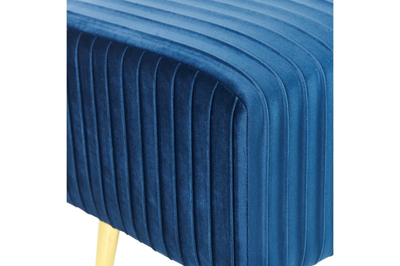 Bænk Paterson Blå/guld - Blå/guld - Møbler - Stole & lænestole - Bænke - Entrébænk