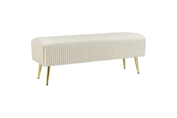 Bænk Paterson Hvid/guld