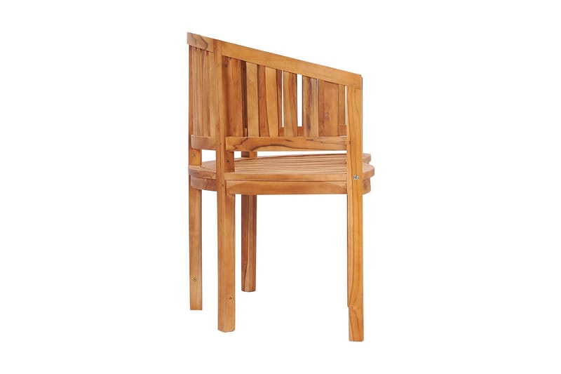 bananbænk 120 cm massivt teaktræ - Brun - Møbler - Stole & lænestole - Bænke