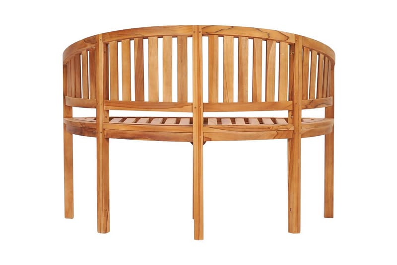 bananbænk 120 cm massivt teaktræ - Brun - Møbler - Stole & lænestole - Bænke