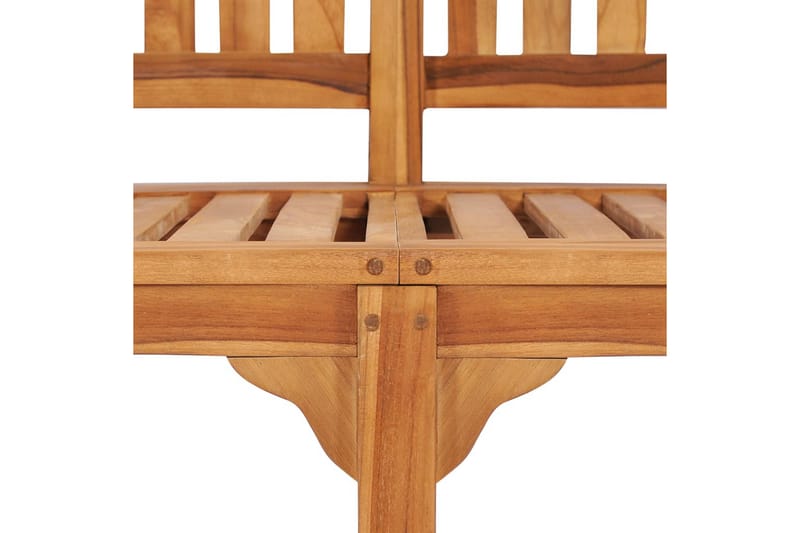 bananbænk 120 cm massivt teaktræ - Brun - Møbler - Stole & lænestole - Bænke