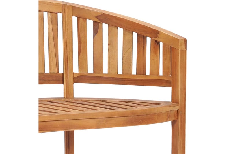 bananbænk 120 cm massivt teaktræ - Brun - Møbler - Stole & lænestole - Bænke