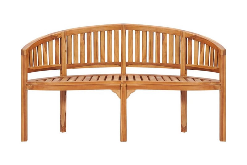 bananbænk 151 cm massivt teaktræ - Brun - Møbler - Stole & lænestole - Bænke