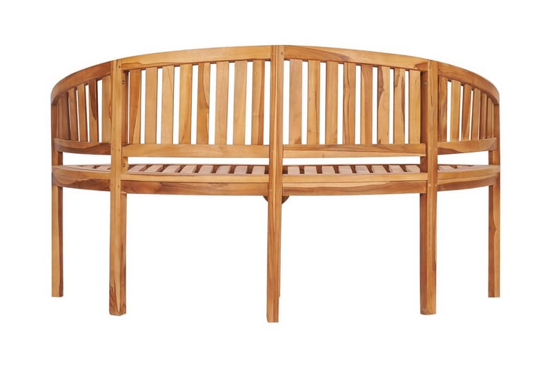 bananbænk 151 cm massivt teaktræ - Brun - Møbler - Stole & lænestole - Bænke