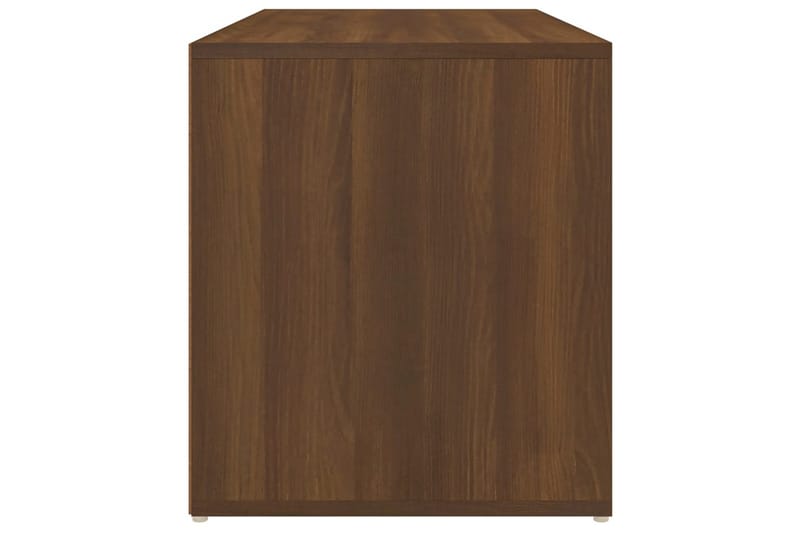 beBasic entrÃ©bænk 80x40x45 cm konstrueret træ brun egetræsfarve - Brun - Møbler - Stole & lænestole - Bænke - Skohylde med bænk