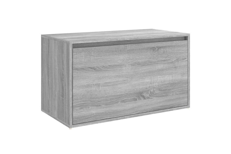 beBasic entrÃ©bænk 80x40x45 cm konstrueret træ grå sonoma-eg - GrÃ¥ - Møbler - Stole & lænestole - Bænke - Skohylde med bænk