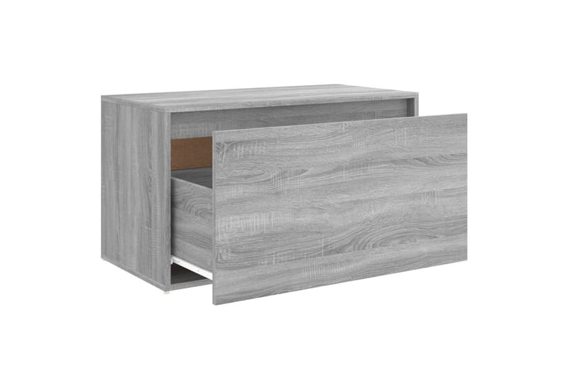 beBasic entrÃ©bænk 80x40x45 cm konstrueret træ grå sonoma-eg - GrÃ¥ - Møbler - Stole & lænestole - Bænke - Skohylde med bænk
