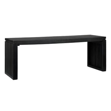 Belora Bænk 120 cm i massivt træ - Dyb sort - Møbler - Stole & lænestole - Bænke - Entrébænk