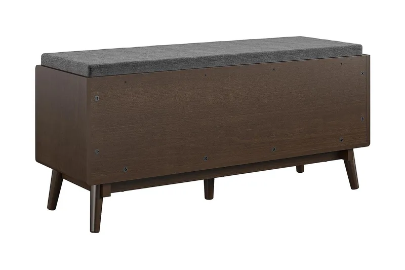 Brittany Bænk 118 cm Brun - Novogratz - Møbler - Stole & lænestole - Bænke - Entrébænk - Entrébænk med opbevaring