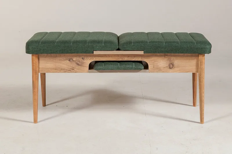 Corralez Bænk 51 cm - Træ/natur/Grøn - Møbler - Stole & lænestole - Bænke - Entrébænk