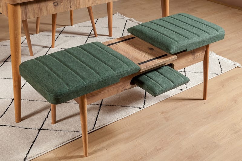Corralez Bænk 51 cm - Træ/natur/Grøn - Møbler - Stole & lænestole - Bænke - Entrébænk