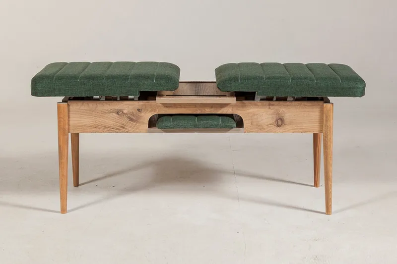 Corralez Bænk 51 cm - Træ/natur/Grøn - Møbler - Stole & lænestole - Bænke - Entrébænk