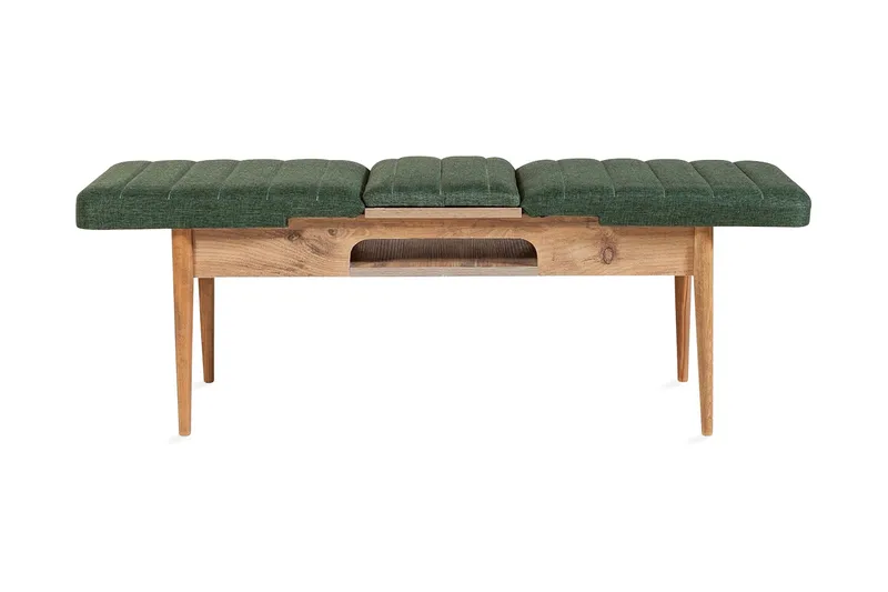 Corralez Bænk 51 cm, Træ/natur/Grøn