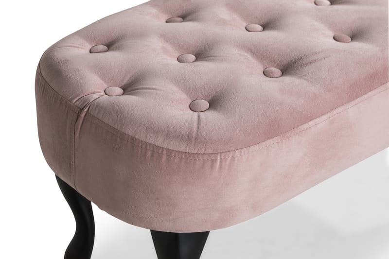 Dahlia Bænk - Lys Rosa Velour - Møbler - Stole & lænestole - Bænke - Entrébænk