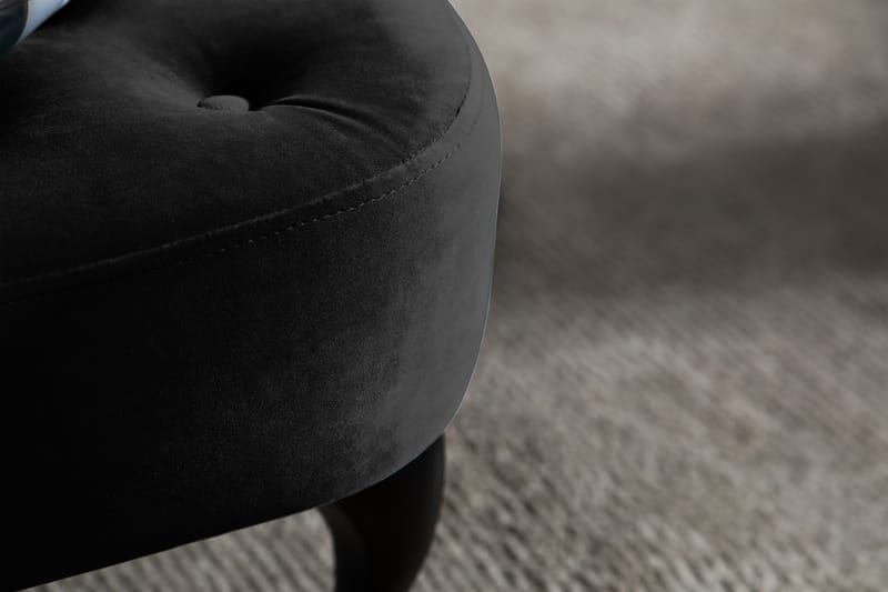 Dahlia Bænk Velour - Sort - Møbler - Stole & lænestole - Bænke - Entrébænk