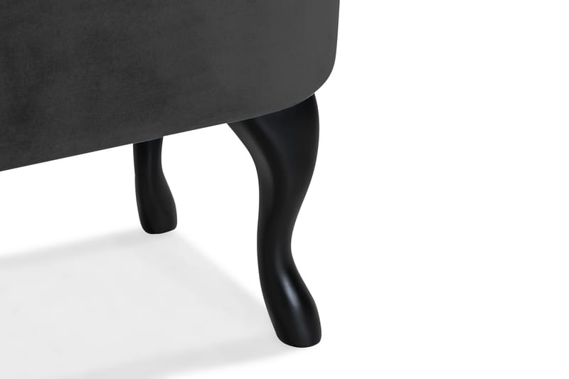 Dahlia Bænk Velour - Sort - Møbler - Stole & lænestole - Bænke - Entrébænk