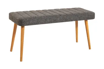 Derpele Bænk - Antracit - Møbler - Stole & lænestole - Bænke - Entrébænk