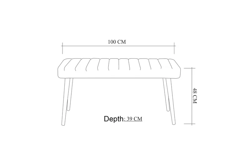 Derpele Bænk - Hvid/Antracit - Møbler - Stole & lænestole - Bænke - Entrébænk