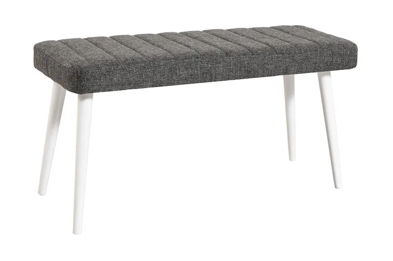 Derpele Bænk, Hvid/Antracit