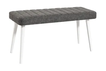 Derpele Bænk - Hvid/Antracit - Møbler - Stole & lænestole - Bænke - Entrébænk